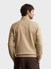 Men's Beige Regular Fit Solid Casual Sweatshirt