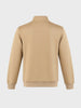 Men's Beige Regular Fit Solid Casual Sweatshirt