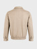 Men's Cream Regular Fit Solid Casual Jacket