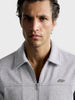 Men's Grey Regular Fit Solid Casual Jacket