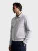 Men's Grey Regular Fit Solid Casual Jacket