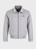 Men's Grey Regular Fit Solid Casual Jacket