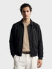 Men's Black Regular Fit Solid Casual Jacket