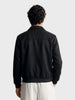 Men's Black Regular Fit Solid Casual Jacket