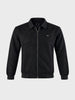 Men's Black Regular Fit Solid Casual Jacket