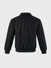 Men's Black Regular Fit Solid Casual Jacket