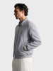 Men's Grey Regular Fit Solid Casual Jacket