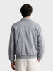 Men's Grey Regular Fit Solid Casual Jacket