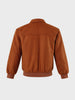 Men's Brown Regular Fit Solid Casual Jacket