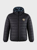 Men's Blue Regular Fit Printed Casual Reversable Jacket