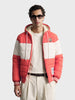 Men's Rust Regular Fit Colourblocked Casual Jacket
