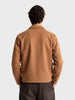 Men's Brown Regular Fit Solid Casual Jacket