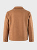 Men's Brown Regular Fit Solid Casual Jacket