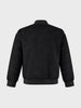 Men's Black Regular Fit Embroidered Casual Jacket