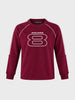 Men's Maroon Regular Fit Printed Casual Sweatshirt
