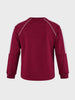 Men's Maroon Regular Fit Printed Casual Sweatshirt