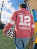 Men's Red Regular Fit Printed Casual Sweatshirt