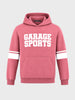 Men's Red Regular Fit Printed Casual Sweatshirt