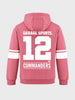 Men's Red Regular Fit Printed Casual Sweatshirt