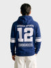 Men's Navy Blue Regular Fit Printed Casual Sweatshirt
