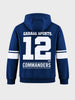 Men's Navy Blue Regular Fit Printed Casual Sweatshirt