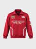 Men's Red Regular Fit Printed Casual Sweatshirt
