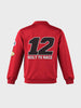 Men's Red Regular Fit Printed Casual Sweatshirt