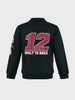 Men's Black Regular Fit Printed Casual Sweatshirt