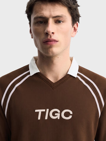Men's Brown Regular Fit Graphic Printed Casual Sweatshirt