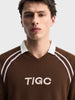 Men's Brown Regular Fit Graphic Printed Casual Sweatshirt