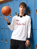 Men's Off White Regular Fit Embroidered Casual Sweatshirt