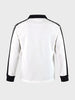 Men's Off White Regular Fit Embroidered Casual Sweatshirt