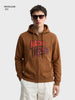 Men's Brown Regular Fit Printed Character Sweatshirt