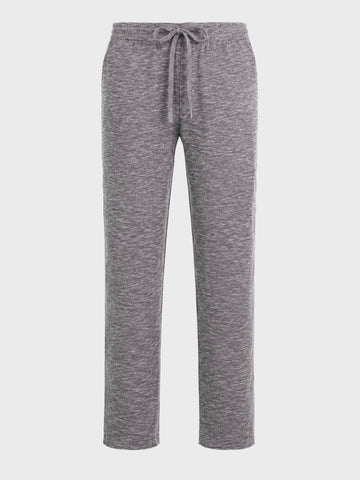Men's Grey Regular Fit Solid Resort Wear Jogger