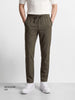 Men's Green Regular Fit Solid Resort Wear Jogger