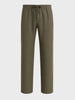 Men's Green Regular Fit Solid Resort Wear Jogger