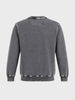Men's Black Relaxed Fit Printed Casual Sweatshirt