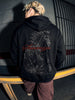 Men's Black Relaxed Fit Textured Casual Sweatshirt
