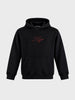 Men's Black Relaxed Fit Textured Casual Sweatshirt