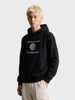 Men's Black Relaxed Fit Printed Casual Sweatshirt