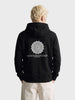 Men's Black Relaxed Fit Printed Casual Sweatshirt