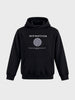 Men's Black Relaxed Fit Printed Casual Sweatshirt
