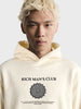 Men's Off White Regular Fit Solid Casual Sweatshirt