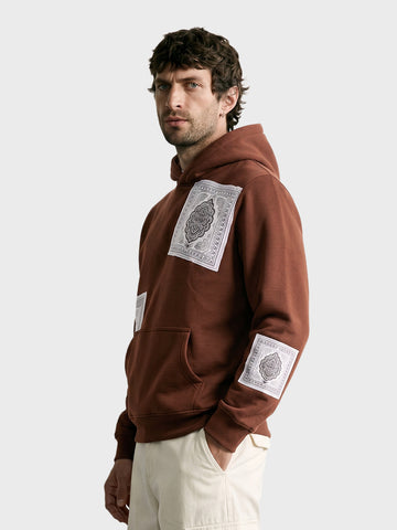 Men's Brown Relaxed Fit Solid Resort Sweatshirt