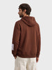 Men's Brown Relaxed Fit Solid Resort Sweatshirt