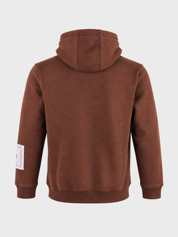 Men's Brown Relaxed Fit Solid Resort Sweatshirt