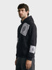Men's Black Relaxed Fit Solid Resort Sweatshirt