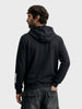 Men's Black Relaxed Fit Solid Resort Sweatshirt
