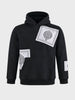 Men's Black Relaxed Fit Solid Resort Sweatshirt