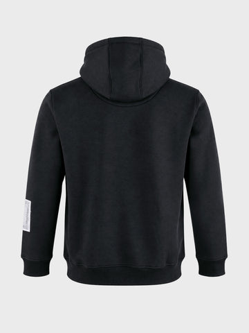 Men's Black Relaxed Fit Solid Resort Sweatshirt